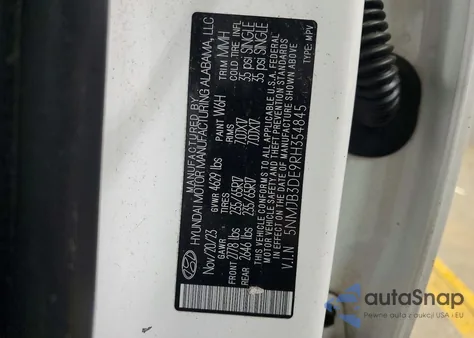 2024 Hyundai Tucson Sel из США, поврежденный, VIN 5NMJB3DE9RH354845